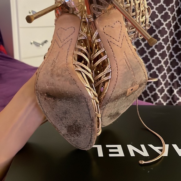 Sophia Webster Gold Metallic Delphine Bootie size 38.5 - Picture 5 of 6